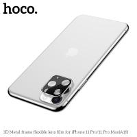 Защитное стекло на заднюю камеру HOCO A18 для iPhone 11 Pro/11 Pro Max, серебристый