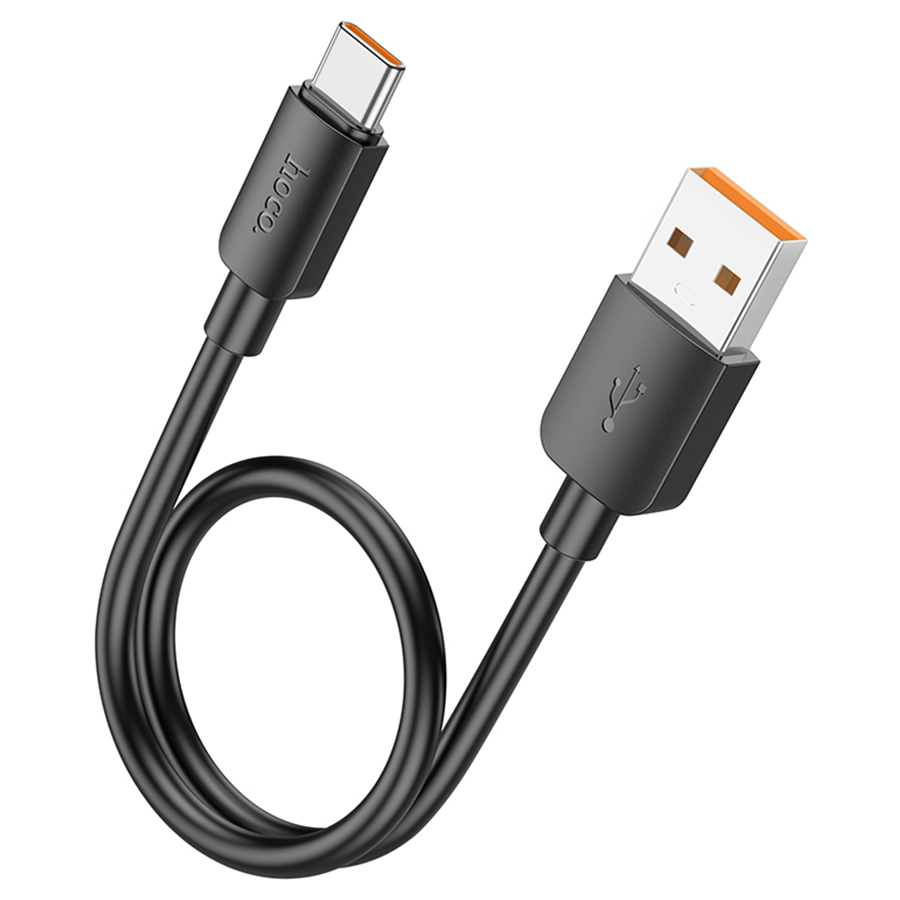 Кабель USB HOCO X96 Hyper USB Type C 6A 100W 25 см черный оптом