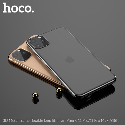 Защитное стекло на заднюю камеру HOCO A18 для iPhone 11 Pro/11 Pro Max, золотой