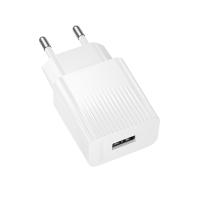 Сетевое зарядное устройство BOROFONE BAS71A Source 1xUSB, 2.1A, белый