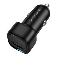 Автомобильное зарядное устройство BOROFONE BZ34 Cloud, 1xUSB, 18W, черный