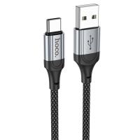 Кабель USB HOCO X102 Fresh USB - Type-C, 3A, 1 м, черный