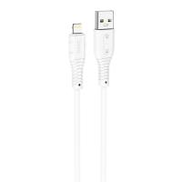 Кабель USB HOCO X67 Nano USB - Lightning, 2.4А, 1 м, белый