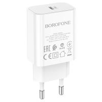 Сетевое зарядное устройство BOROFONE BA65A Single port 1xUSB-C, 20W, белый