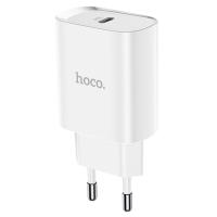 Сетевое зарядное устройство HOCO N14 Smart 1xUSB-C, 3.0A, 20W, белый