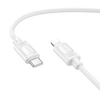 Кабель USB-C HOCO X122 Benefit Type-C - Lightning, 27W, 1 м, белый