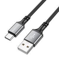 Кабель USB BOROFONE BX83 Famous USB - Type-C, 3A, 1 м, черный