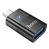 Переходник/Адаптер HOCO UA36B Type-C (m) - USB (f), черный