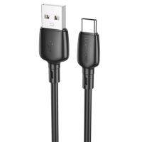 Кабель USB BOROFONE BX93 Super power USB - Type-C, 3A, 27W, 1 м, черный