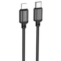 Кабель USB-C BOROFONE BX87 Sharp Type-C - Lightning, 20W, 1 м, черный