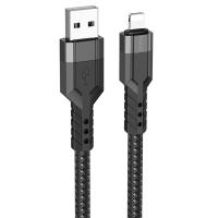 Кабель USB HOCO U110 USB - Lightning, 2.4А, 1.2 м, черный