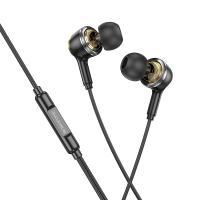 Проводные наушники BOROFONE BM90 Miller, Lightning, 1.2 м, черный