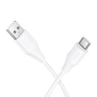 Кабель USB HOCO X124 Bien USB - Type-C, 3A, 1 м, белый