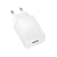 Сетевое зарядное устройство BOROFONE BAS72A Source 1xUSB, 18W, белый