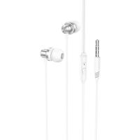 Проводные наушники BOROFONE BM70 Rich sound, Jack 3.5mm, 1.2 м, серебристый