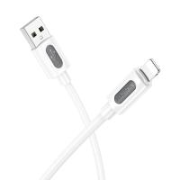 Кабель USB BOROFONE BX114 Structure USB - Lightning, 2.4А, 1 м, белый