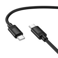 Кабель USB-C HOCO X122 Benefit Type-C - Type-C, 3A, 60W, 1 м, черный