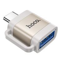 Переходник/Адаптер HOCO UA31C Type-C (m) - USB (f), серый