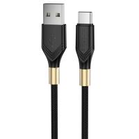 Кабель USB BOROFONE BX92 Advantage USB - Type-C, 3A, 1 м, черный