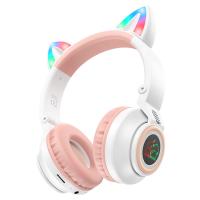 Беспроводные наушники накладные BOROFONE BO18 Cat ear, Bluetooth, белый