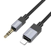 Аудиокабель HOCO UPA32A Clever AUX Jack 3,5 (m) - Lightning (m), 1 м, черный