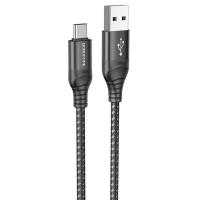 Кабель USB BOROFONE BX56 Delightful USB - Type-C, 3A, 1 м, черный