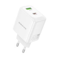 Сетевое зарядное устройство BOROFONE BN30 Cargador 1xUSB + 1xUSB-C, 45W, белый