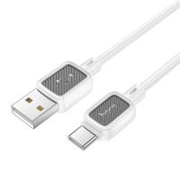 Кабель USB HOCO X108 Benefit USB - Type-C, 3A, 1 м, белый