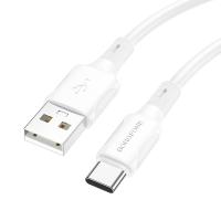 Кабель USB BOROFONE BX80 USB - Type-C, 3A, 1 м, белый