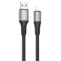 Кабель USB BOROFONE BX88 Solid USB - Lightning, 2.4А, 1 м, черный