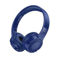 Беспроводные наушники накладные BOROFONE BO32 Show, Bluetooth, синий оптом Беспроводные наушники накладные BOROFONE BO32 Show, Bluetooth, синий