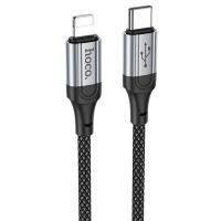 Кабель USB-C HOCO X102 Fresh Type-C - Lightning, 27W, 1 м, черный