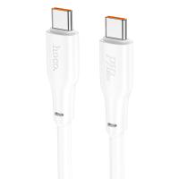 Кабель USB-C HOCO X93 Force Type-C - Type-C, 5A, 240W, 2 м, белый