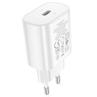 Сетевое зарядное устройство HOCO N22 Jetta 1xUSB-C, 25W, белый