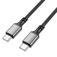 Кабель USB-C BOROFONE BX83 Famous Type-C - Type-C, 3A, 60W, 1 м, черный
