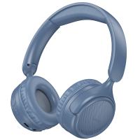 Беспроводные наушники накладные HOCO W66 Wave, Bluetooth, синий