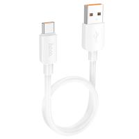 Кабель USB HOCO X96 Hyper USB - Type-C, 6A, 100W, 25 см, белый