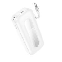 Портативный аккумулятор BOROFONE BJ74 Hermoso, встроенный кабель Type-C, 20W, 10000 мА⋅ч, белый