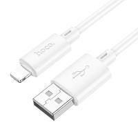 Кабель USB HOCO X88 Gratified USB - Lightning, 2.4А, 2 м, белый