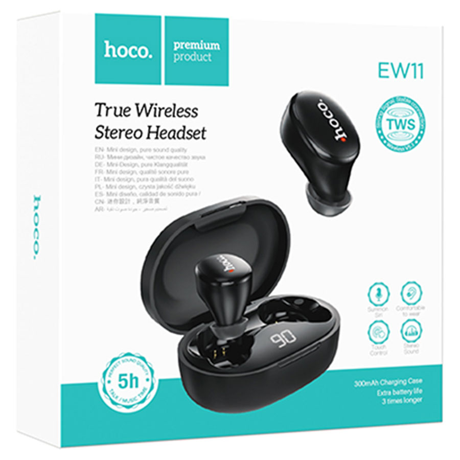 Беспроводные наушники TWS HOCO EW11 Melody, Bluetooth, черный оптом