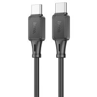 Кабель USB-C HOCO X101 Assistant Type-C - Type-C, 3A, 60W, 1 м, черный