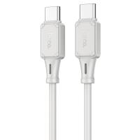 Кабель USB-C HOCO X101 Assistant Type-C - Type-C, 3A, 60W, 1 м, серый