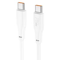Кабель USB-C HOCO X93 Force Type-C - Type-C, 3A, 100W, 1 м, белый