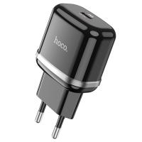 Сетевое зарядное устройство HOCO N24 Victorious 1xUSB-C, 20W, черный