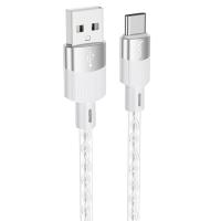 Кабель USB HOCO X99 Crystal junction USB - Type-C, 3A, 1 м, серый