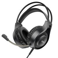 Проводные наушники HOCO W106 Tiger, 2x Jack 3.5mm, 1.8 м, черный