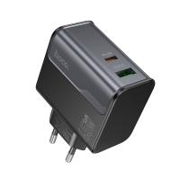 Сетевое зарядное устройство HOCO CS74A Star 1xUSB + 1xUSB-C, 45W, черный