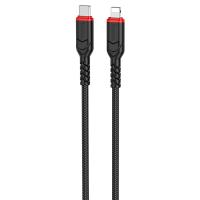 Кабель USB-C HOCO X59 Victory Type-C - Lightning, 20W, 1 м, черный