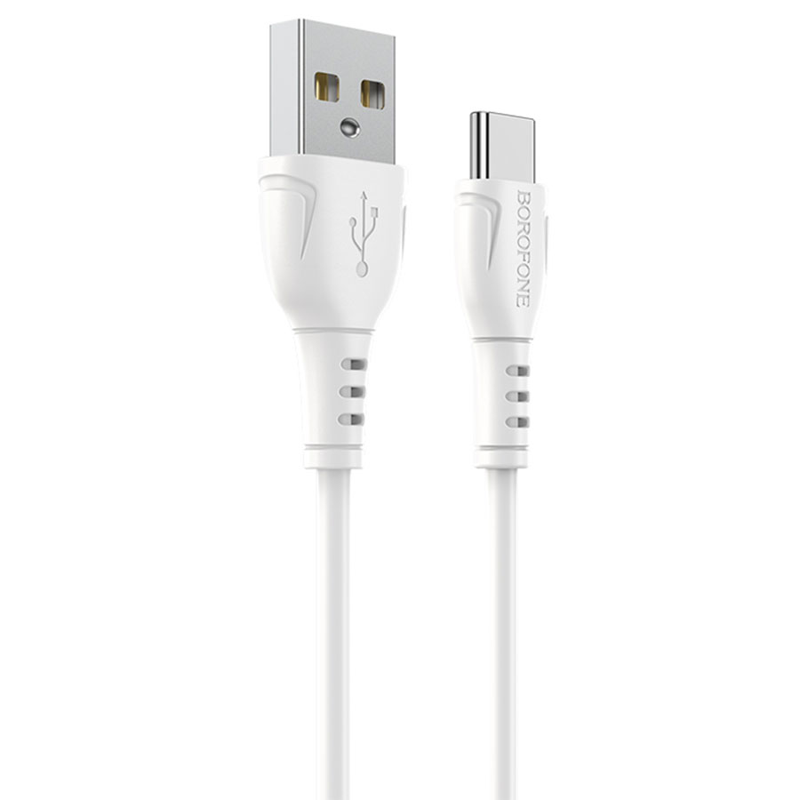 Кабель USB BOROFONE BX51 Triumph USB - Type-C, 3A, 1 м, белый оптом