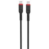 Кабель USB-C HOCO X59 Victory Type-C - Type-C, 3A, 60W, 2 м, черный